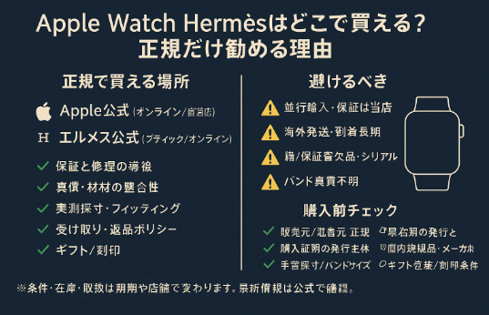 Apple Watch Hermèsはどこで買える